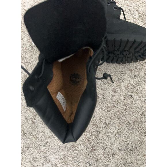 Timberland 6" Premium Waterproof Boots Black Nubuck Size 5 M/M Juniors 012907 - Picture 7 of 11